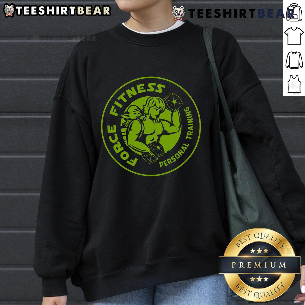 Original Force Fitness Personal Training Star Wars sweatshirt featuring a unique design for fitness enthusiasts and fans.