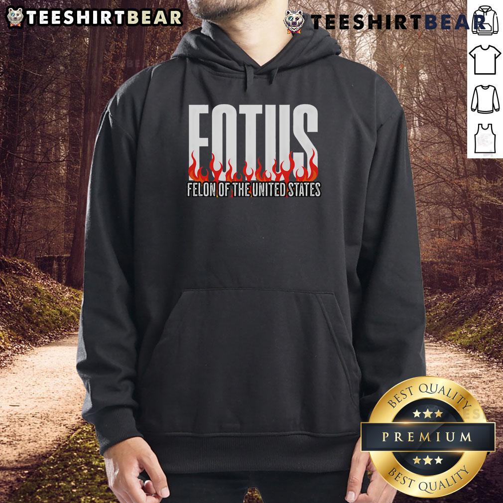 Premium Donald Trump 47 FOTUS Felon of the United States hoodie in stylish design, perfect for political apparel enthusiasts.
