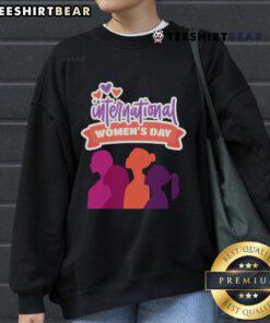 Premium Gender Equality Inspire Inclusion International Sweatshirt showcasing a stylish design promoting equality and inclusion.