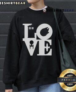 Alt Text: Premium I Love Sci-Fi Sweatshirt featuring a stylish design perfect for sci-fi fans and casual wear.