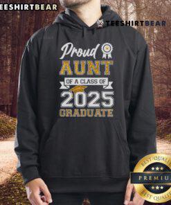 Premium proud aunt of a Class of 2025 graduate hoodie in vibrant colors, perfect for celebrating graduation milestones.