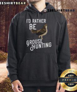 Premium Ruffed Grouse hoodie featuring a stylish spruce grouse design, perfect gift for hunting enthusiasts.