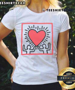 Pretty Wacko Maria Keith Haring ladies tee featuring vibrant graphic art and bold colors, perfect for fashion-forward fans.
