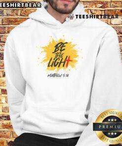 Be the Light Matthew 5:14 hoodie featuring a stylish design showcasing top Christian Bible verse inspiration.
