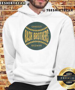 Top distressed vintage look Bash Brothers baseball hoodie featuring a classic design and comfortable fit for fans.