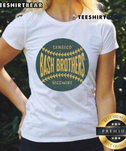 Stylish Top Distressed Vintage Look Bash Brothers Baseball Ladies Tee in soft fabric, perfect for casual outings.