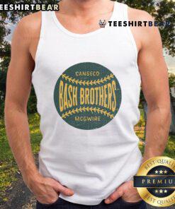 Top distressed vintage look Bash Brothers baseball tank top featuring retro design and bold graphics for fans.