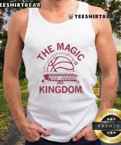 Top Hilton The Magic Kingdom tank top featuring vibrant colors and playful design, perfect for Disney park visits.