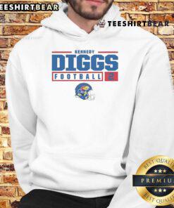 Top Kennedy Diggs Rally Kansas Jayhawks hoodie featuring vibrant team colors and logo, perfect for fans and supporters.