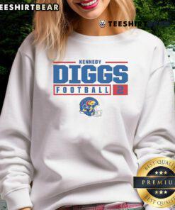 Top Kennedy Diggs Rally Kansas Jayhawks sweatshirt featuring team colors and logo, perfect for fans and game day wear.