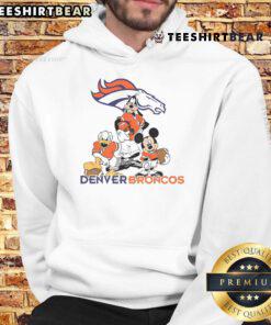 Top Mickey and Friends Denver Broncos Disney Hoodie featuring vibrant characters and team logo, perfect for fans.