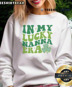 Cozy Top Retro Groovy In My Lucky Nanna Era Sweatshirt in vibrant colors, perfect for retro fashion enthusiasts.