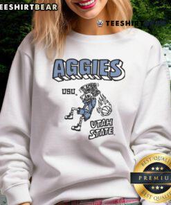 Awesome Aggies USU Utah State sweatshirt featuring a bold logo, perfect for fans and supporters of Utah State University.