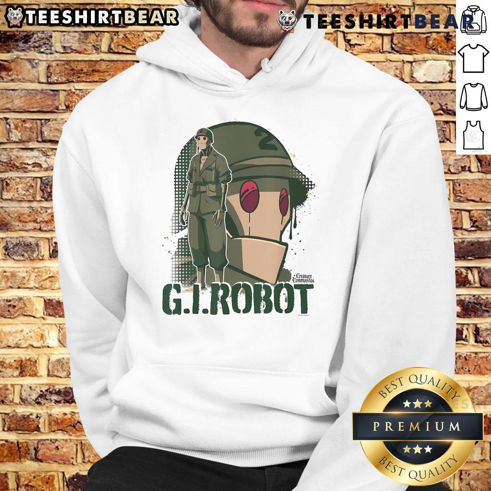 Awesome G.I. Robot Showcase Hoodie featuring vibrant designs and a comfortable fit, perfect for fans of robotics and streetwear.