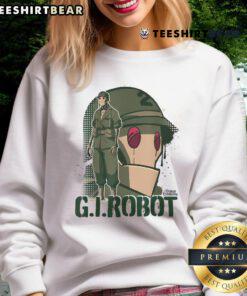 Awesome G.I. Robot Showcase sweatshirt featuring bold graphic design and vibrant colors, perfect for fans and collectors.