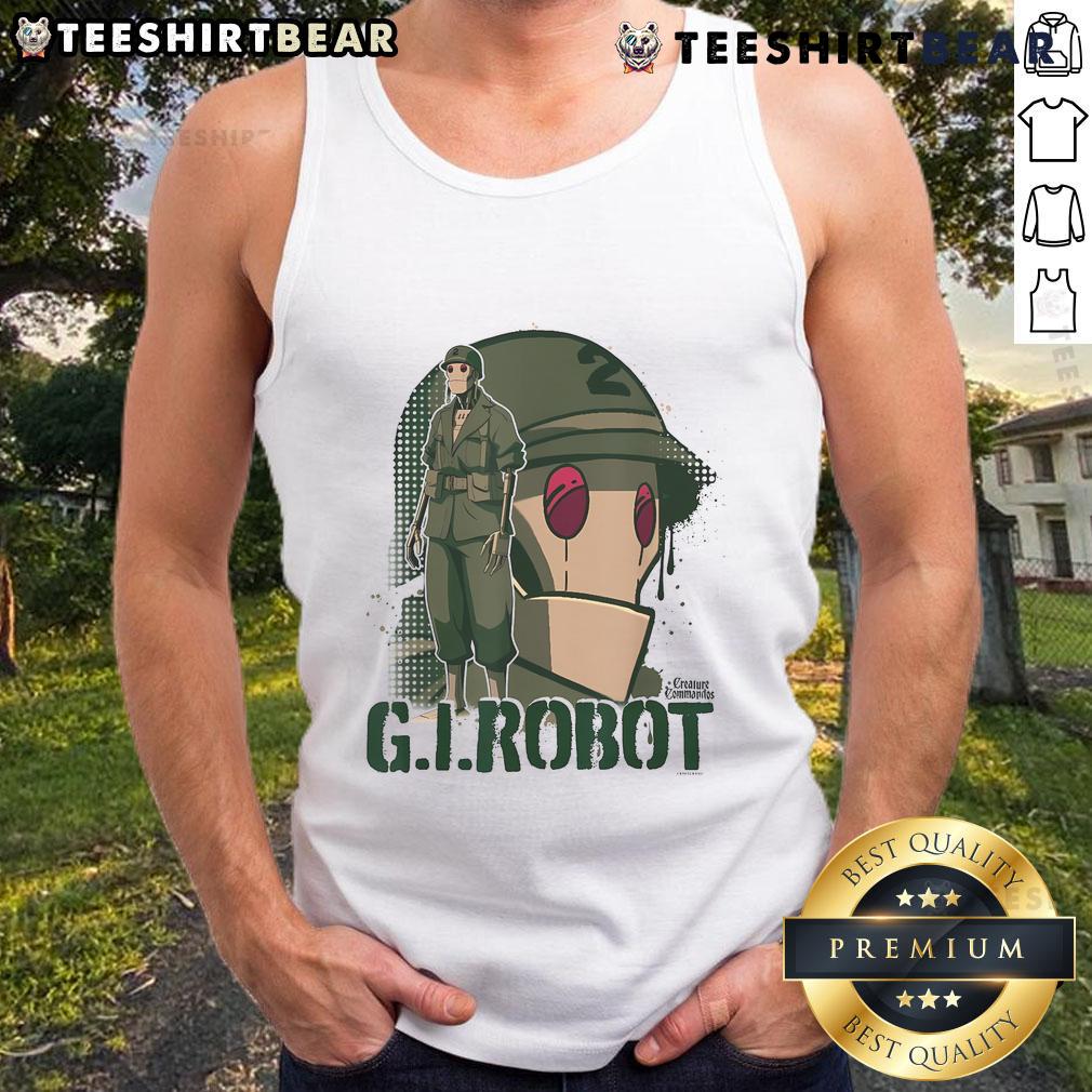 Awesome G.I. Robot Showcase tank top featuring vibrant graphics of a futuristic robot design for fans and collectors.
