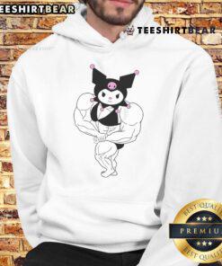 Awesome Kuromi Sanrio gym hoodie featuring a playful design, perfect for fans of cute and stylish workout attire.