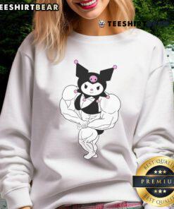 Awesome Kuromi Sanrio gym sweatshirt featuring a cute design, perfect for stylish workouts and casual wear.