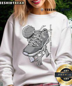 Awesome sneaker basketball sweatshirt featuring a stylish design, perfect for sports enthusiasts and casual wear.