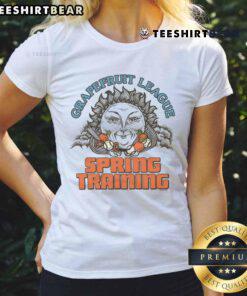 Awesome Spring Training Grapefruit League ladies tee featuring vibrant colors and a stylish design for baseball fans.