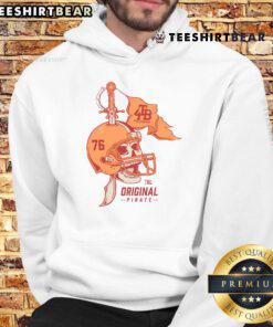 Awesome The 76 Original Pirate Hoodie in black featuring a bold pirate graphic and comfortable fit for casual wear.