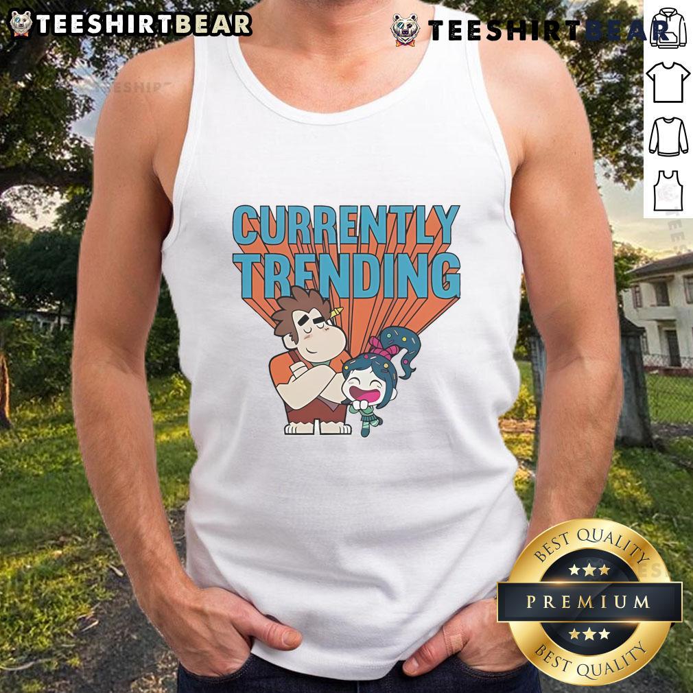 Alt Text: Cute Disney Wreck-It Ralph tank top currently trending, featuring vibrant graphics and a stylish design for fans.