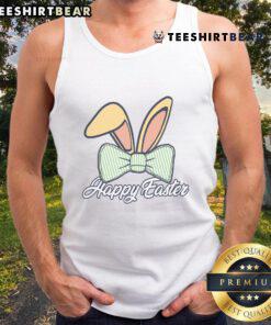 Cute Happy Easter Bunny Ear Ribbon Tank Top, perfect for spring celebrations and festive outfits for kids and adults.