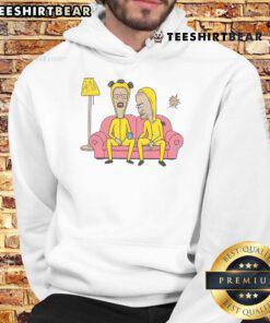 Funny Beavis and Butthead Breaking Bad hoodie featuring iconic cartoon characters for a unique and humorous style.