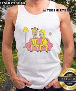 Funny Beavis and Butthead Breaking Bad tank top featuring iconic characters in a humorous design for fans.