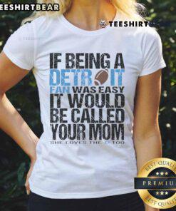 Funny Lions fan ladies tee for your mom, featuring a playful design perfect for game day and cheering on the team.
