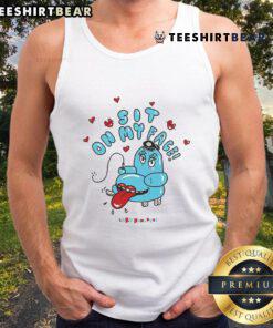 Funny Sit On My Face Lard Humungus Tank Top featuring a humorous graphic design perfect for casual wear.