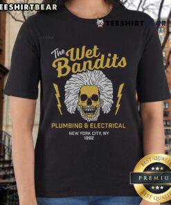 Funny The Wet Bandits movie plumbing tee featuring iconic NYC design from 1992, perfect for fans of Home Alone.