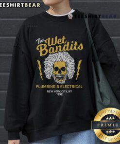 Funny The Wet Bandits Movie sweatshirt featuring iconic plumbing scene from 1992, showcasing New York City humor.