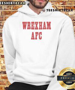 Good Block Wrexham AFC hoodie featuring the team's logo, perfect for fans and casual wear.