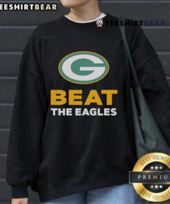 Green Bay Packers sweatshirt celebrating their victory over the Philadelphia Eagles, showcasing team pride and style.