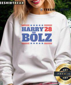 Good Harry Bolz 2028 funny political meme sweatshirt featuring humorous design and vibrant colors for election enthusiasts.