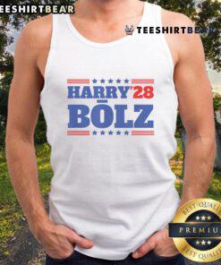 Funny political meme tank top featuring Good Harry Bolz 2028 design, perfect for humor and election season.