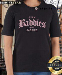 Good Joe Jonas Even Baddies Get Saddies 2024 Ladies Tee featuring a stylish design perfect for fans.