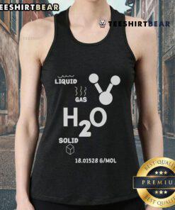 Good Liquid Gas H2O Solid G Mol Tank Top design featuring water cycle elements in vibrant colors.