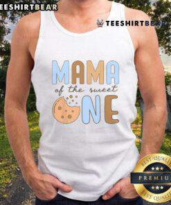 Good Mama of the Sweet One cookies and milk 1st birthday family tank top featuring a joyful celebration theme.