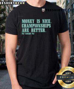 Good Money Is Nice Championships Are Better Fly Eagles Fly T-Shirt featuring vibrant Eagles graphics for fans.