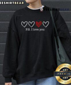 Cozy 'I Love You' heart sweatshirt for Valentine's Day, perfect gift for expressing love and warmth.
