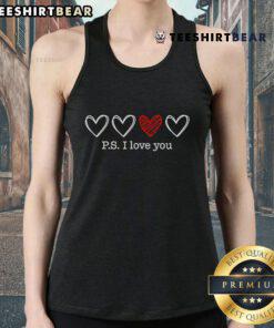 Good P's I Love You Valentine's Day heart tank top featuring a cute design perfect for Valentine's celebrations.