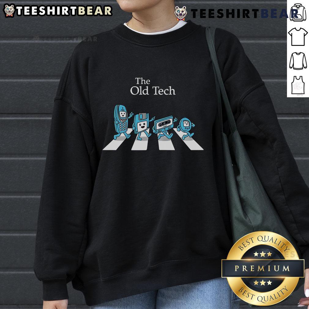 Good-The-Old-Tech Sweatshirt featuring retro graphics and a comfortable fit, perfect for tech enthusiasts and casual wear.
