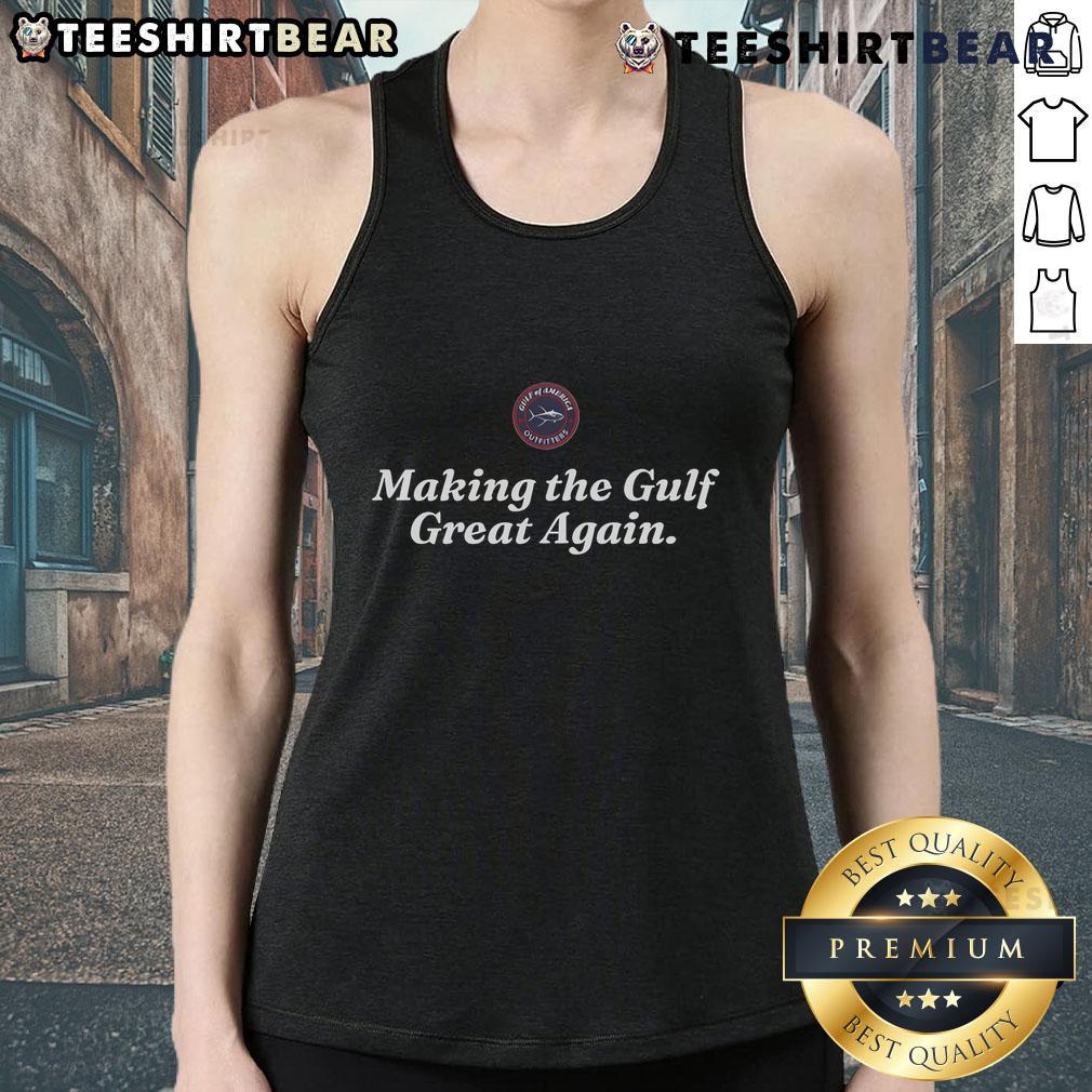Hot Gulf of America 'Make The Gulf Great Again' tank top featuring vibrant colors and stylish design for summer wear.