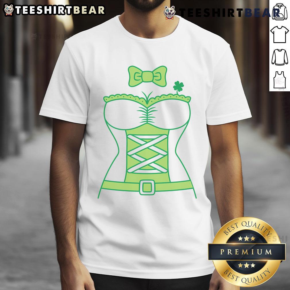 Hot Leprechaun Lass St Patty's Day T-Shirt featuring a vibrant green design and festive graphics for celebrating St. Patrick's Day.