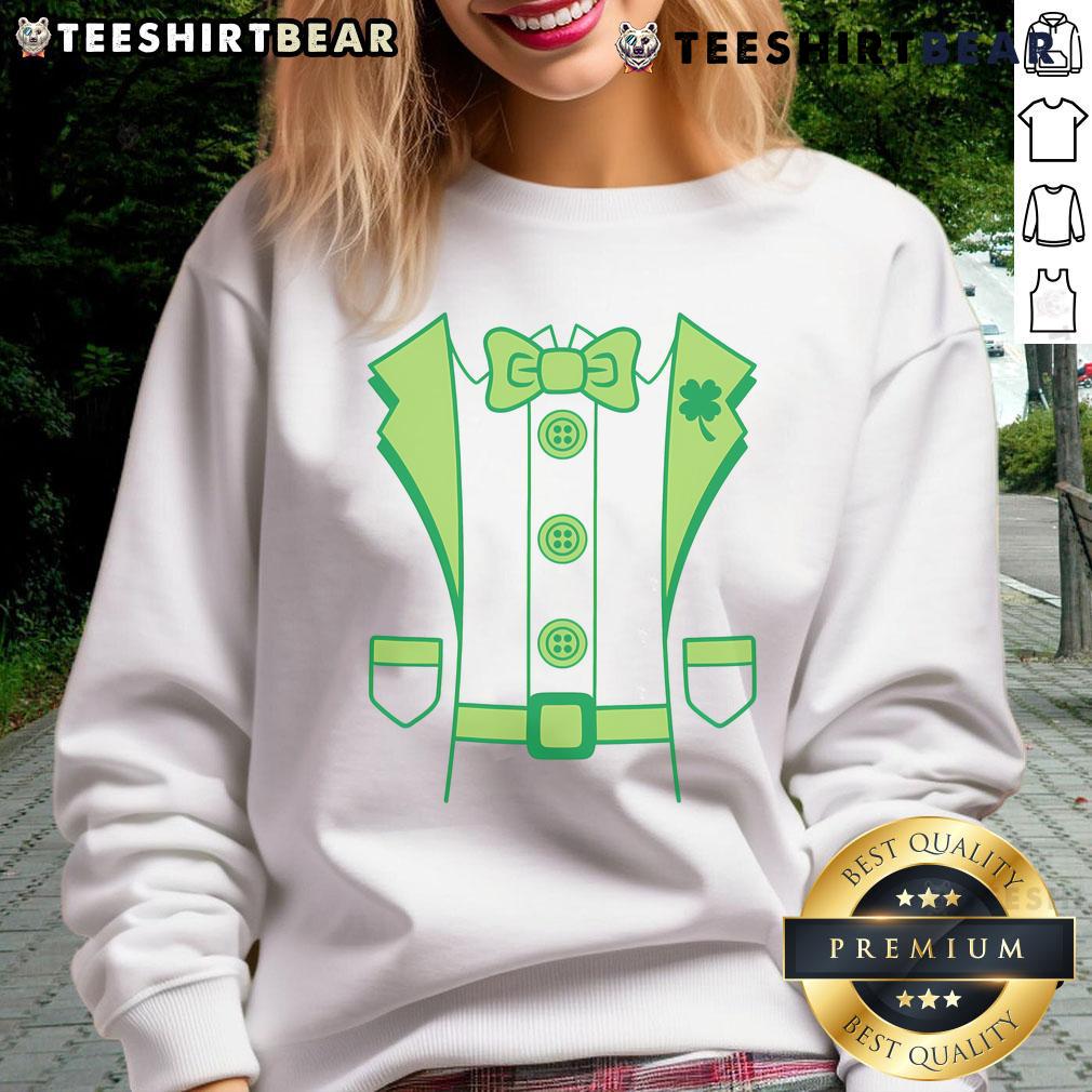 Stylish Hot Leprechaun Suit St. Patty's Day sweatshirt perfect for festive celebrations and Irish-themed events.