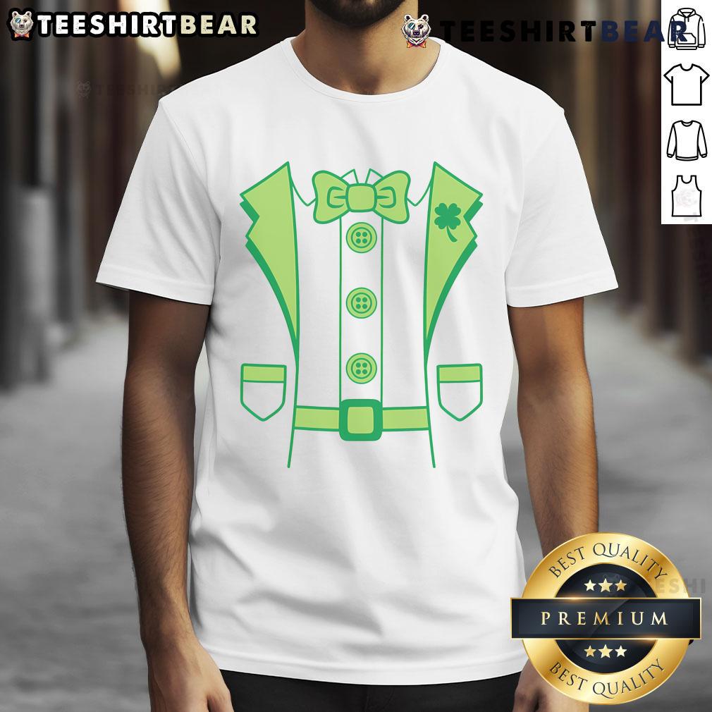 Hot Leprechaun Suit St. Patty's Day T-Shirt featuring a vibrant green design perfect for celebrating Irish heritage.