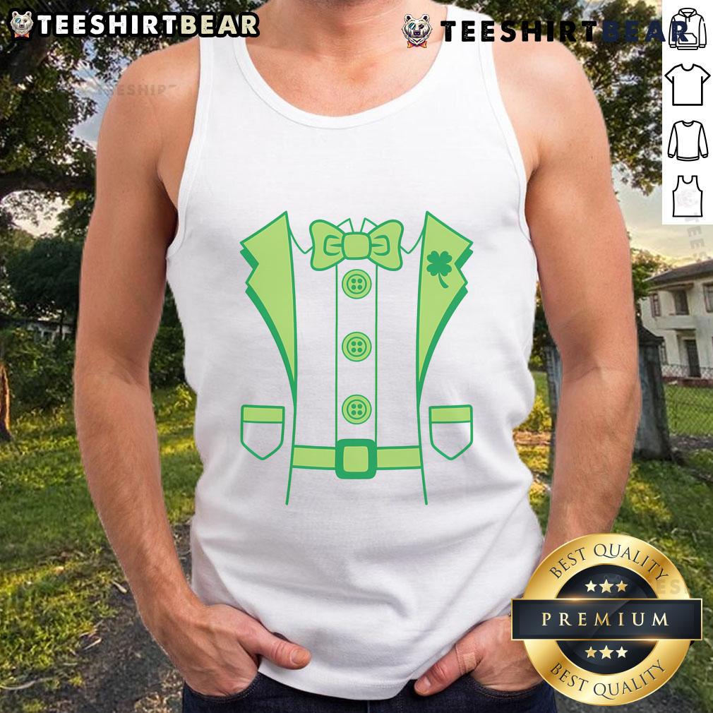 Hot Leprechaun Suit St. Patty's Day Tank Top for festive celebrations, featuring vibrant green and playful design elements.