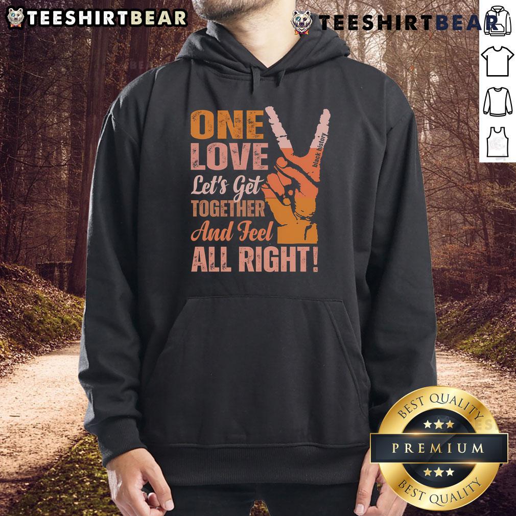 Black History Month hoodie featuring 'Hot One Love' design, perfect for celebrating unity and culture.